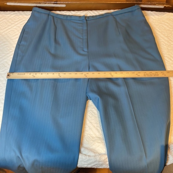 Pendleton 100% virgin wool 22W plus size blue suit coat  pant set - Picture 9 of 17